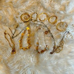 Gold costume jewelry bundle
